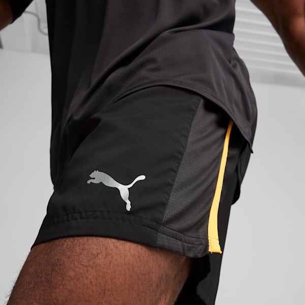 Short de course Run Favorite Velocity 5" Homme, PUMA Black-Sun Stream, extralarge